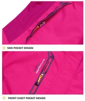 Dames Lichtgewicht Waterdichte Ski-jas Windjack met Capuchon Warme Winter Sneeuwjas Igana Softshell Regenjas Rits Buitengebruik Heren