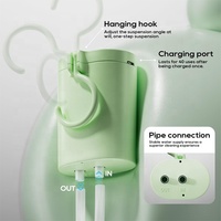 Kit d'Enema Électrique Rechargeable NZMAN pour Enema au Café, Nettoyage du Côlon et Soulagement de la Constipation, Contrôle de la Vitesse du Flux d'Eau Électrique