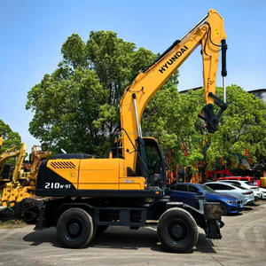 Excavadora de ruedas Hyundai 210W-9T usada de alta calidad, 21 toneladas, motor Cummins de fabricación coreana, rendimiento estable al mejor precio - Product Image 1