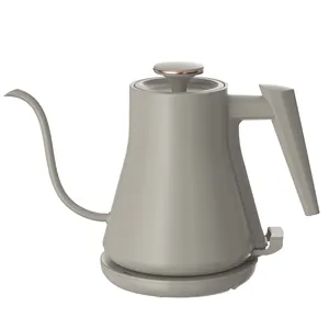 Küçük mutfak aletleri damla kahve elektrikli su ısıtıcısı su kazanı 0.8L Gooseneck çelik paslanmaz su ısıtıcısı