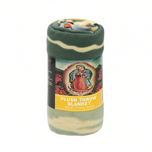 Couverture en peluche Guadalupe 5x6 pieds en coton biologique, douce et polaire, pour lit, rectangulaire, tricotée, utilisable toute l'année - Product Image 1