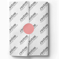 Emballage de papier de soie emballage papiers de soie de marque avec logo d'entreprise autocollants papier artisanal avec découpe impression personnalisée