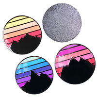 Accessoires de golf en acier inoxydable émaillé, marqueur de balle de golf nuages au coucher du soleil, clip de chapeau, outil de réparation de divot