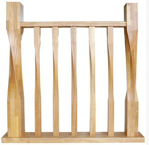 Accessoires d'escalier personnalisés en bois écologique : Balustre en chêne rouge Eden réglable pour balustrade et main courante - Product Image 1