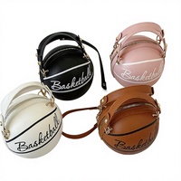 Nouveau style PU Mini chaîne sac de basket-ball forme épaule et sac à bandoulière personnalité lettre sac à main pour dames