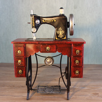 Ornement de machine à coudre vintage en fer fait main, modèle rétro, décoration de vitrine, accessoire de photographie pour les magasins de vêtements