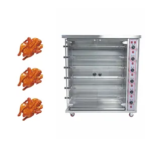 2023 Woomaster Hot Sale High Quality Stainless Steel 6 Rods Vertical Gas Chicken Rotisserie