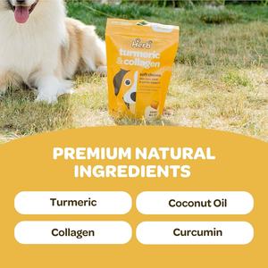 Complément alimentaire pour chiens OEM ODM - Soulagement des douleurs articulaires chez le chien - Glucosamine, chondroïtine, curcuma, comprimés à mâcher souples - Product Image 2