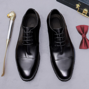 Chaussures en cuir véritable faites à la main de style vintage anglais avec finition délavée à l'eau, confortables et décontractées pour les personnes paresseuses - Product Image 5