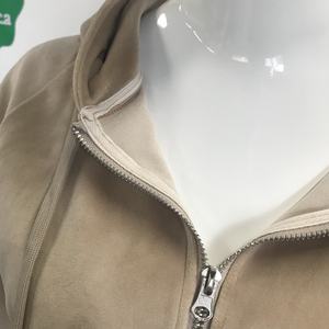 Conjunto Deportivo de Terciopelo para Mujer, 2 Piezas, Sudadera con Cierre y Pantalones Jogger, Ropa Deportiva de Velour - Product Image 5