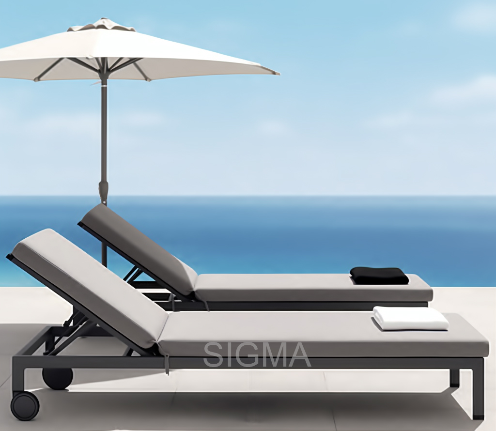 Luxury Villa Courtyard Modern Design Furniture Sofa Set Metal Aluminium Outdoor Furniture