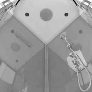 Oumeiga moderna cabina doccia scorrevole nero opaco 85*85*210cm <span class=keywords><strong>quadrante</strong></span> posto ad angolo materiale di vetro per il bagno - Product Image 5