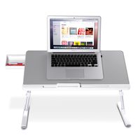 Table pliable pour ordinateur portable, bureau réglable, plateau de lit de petit déjeuner, support polyvalent pour ordinateur portable, support de livre de lecture pour le sol du canapé