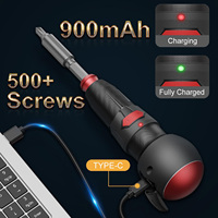 Tournevis électrique professionnel rechargeable sans fil avec lumière LED, moteur sans balais, couple maximal de 10 Nm, automatique/manuel