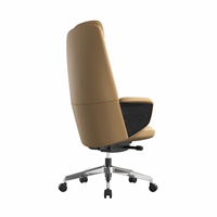 Chaise de bureau ergonomique de luxe neuve en cuir, directement de l'usine, pour la maison et le bureau, chaise pivotante réglable pour le travail sédentaire