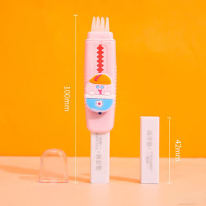 Gomme créative en caoutchouc en forme d'ours de dessin animé pour étudiants, sans résidus, gomme modifiée - Product Image 4