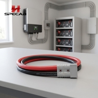 Connecteur SB50 Style 50A vers pinces crocodiles – Harnais de connexion rapide pour batterie – Câble de démarrage d'urgence portable robuste