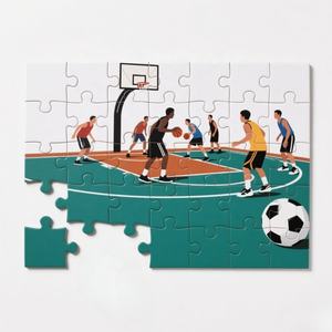 500ピーススポーツチームロゴパズルサッカーバスケットボールテーマファン向けカスタマイズ高速サンプル配信柔軟な支払い条件 - Product Image 1