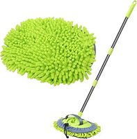 Tapis de lavage de voiture Chenille en microfibre sans rayures, serpillière de nettoyage de voiture avec tige d'extension