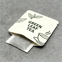 Sachet alimentaire à trois soudures latérales, impression personnalisée prise en charge, pochette plate pour l'emballage de thé, café et poudres
