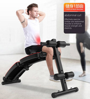 Banc abdominal en acier réglable à vente chaude, poignée de crunch inversé, chaise pliante multifonctionnelle pour exercices de musculation