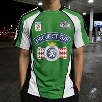 Maillot de football Yingling vert, blanc et noir, avec emblème d'équipe, respirant, en maille, unisexe, vente en gros
