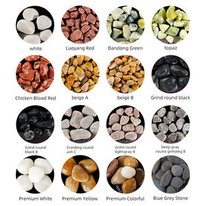 Galets décoratifs en pierre naturelle polie de couleur <span class=keywords><strong>gris</strong></span> foncé arrondis de 0,4 à 3 cm pour les allées de jardin - Product Image 6