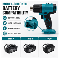 Pistolet thermique sans fil portable professionnel MKT 18V pour le thermoformage, pistolet thermique électrique haute puissance