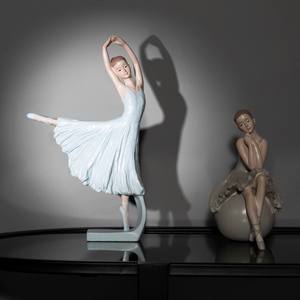Elegante Juego <span class=keywords><strong>de</strong></span> Figuras <span class=keywords><strong>de</strong></span> Bailarinas <span class=keywords><strong>de</strong></span> Resina - Esculturas Decorativas <span class=keywords><strong>de</strong></span> Bailarinas con Gracia - Product Image 4