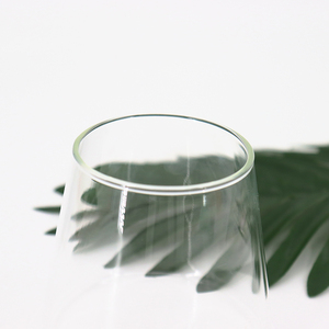 Inicio Alto Borosilicato 350ml Nuevo tarro de vela de vidrio transparente en forma de cono con caja Vaso de whisky Vaso de vidrio transparente de una sola capa - Product Image 6