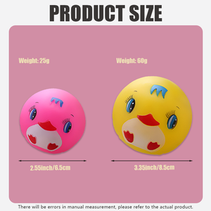 Üretici Toptan Satış Eko Dostu Vinil Karikatür Yüzlü Top Köpek Çiğneme Oyuncağı Ses Çıkaran İnteraktif Oyuncak Çoklu Renk Seçenekleri Mevcut - Product Image 2