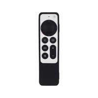 Funda de Silicona para Control Remoto Siri de Apple TV 4K, Recortes Precisos, Antiarañazos, Absorción de Impactos, Coque Telecommande Apple TV 4K Siri