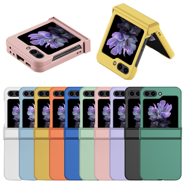 For Samsung Galaxy Z Flip 5 Phone Case Folding Screen Frosted PC Flip Cover 360 All-inclusive Hinge Shockproof Protective Case