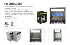 SINOWELL Nhà Kính Co2 4 Đầu Đốt Bảo Hành 3 Năm Co2 Generator - Product Image 4