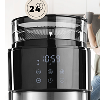 Cafetera Programable de Acero Inoxidable con Molinillo Integrado, Jarra Térmica, Temporizador Digital y Ajustes de Goteo