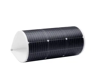 Rollable ETFE Mono Cell Semi Flexible Bendable 25W 100W 200W 300W 400W 500W Solar Panels for RVs Trailers Roofs