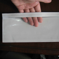 Enveloppe transparente auto-adhésive en plastique, liste d'emballage personnalisée, pochette de carte
