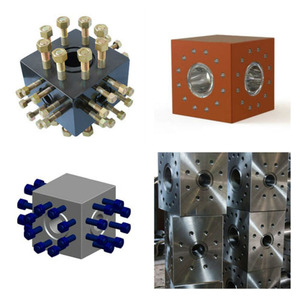 Forged Studded Integral <strong>Pipe</strong> <strong>Fittings</strong> <strong>Tee</strong> and Cross Assembled on X-mas Tree AISI410 <strong>API</strong> 6A - Product Image 3