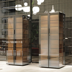 Custom Mid Century Luxury Bar Hall Buffet Cabinet Sofa <strong>Design</strong> Tall Sideboard Modern Glass Showcase <strong>Closet</strong> for Home Dining Room - Product Image 2