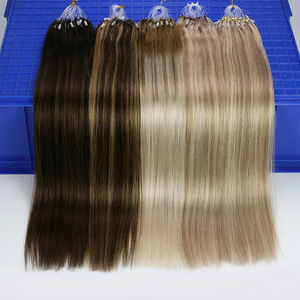 Salon Chất Lượng <span class=keywords><strong>Micro</strong></span> Vòng Lặp Con Người Tóc Mở Rộng <span class=keywords><strong>Micro</strong></span> Hạt Tóc Mượt Mềm <span class=keywords><strong>Micro</strong></span> Vòng Phần Mở Rộng Tóc <span class=keywords><strong>1G</strong></span>/Sợi H6 Hir Extention - Product Image 2
