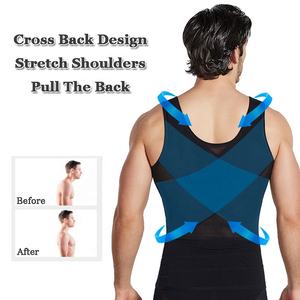 6009 cintura entrenador chaleco Tummy Tuck cinturón pérdida de peso corsé adelgazamiento camisetas sin mangas reductor de vientre estómago faja moldeadora de cuerpo <span class=keywords><strong>para</strong></span> <span class=keywords><strong>hombres</strong></span> - Product Image 4