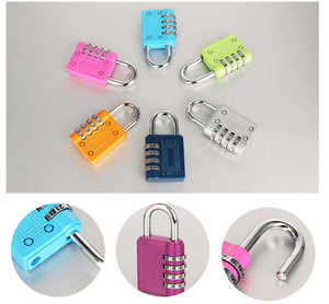 Password Padlock Black Combination Lock Zinc Alloy Large 4-digit Gym <strong>Locker</strong> Door <strong>Mechanical</strong> Combination Lock - Product Image 2