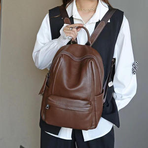 AndoBag - Mochilas de Cuero Vacuno Genuino de Gran Capacidad para Mujer, Bolso de Hombro Vintage de Moda, Mochila para Viajar al Trabajo 8538 - Product Image 2