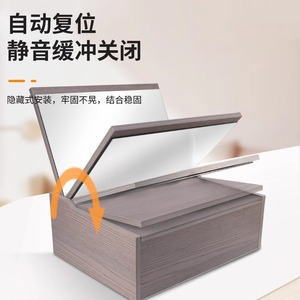 Bisagra para Muebles de Montaje Empotrado con Cierre Suave para Tocador, Diseño Moderno, Herraje Invisible para Puertas de Armario - Product Image 4