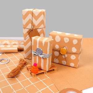 High Quality Wholesale 80g Birthday Kraft <b>Paper</b> <b>Tissue</b> 43*300cm Gift Luxury Custom Packaging <b>Wrapping</b> <b>Paper</b> Roll - Product Image 5