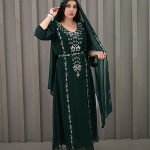 500281 فستان صيفي جديد للشرق الأوسط مزين بالكريستال للاستخدام الداخلي والخارجي - Product Image 3
