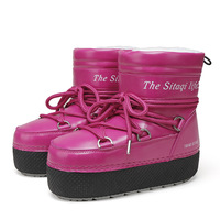 Nouvelles Bottes d'Hiver 2026 Europe Amérique Imperméables Doublées en Peluche Artificielle Épaissies Mi-Mollet Légères Antidérapantes