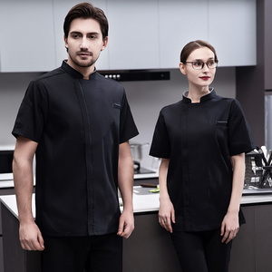 Personalizzato moderno personalizzato professionale capo cuoco uniforme donna arancione <span class=keywords><strong>Chef</strong></span> cappotto giacca camicie indossare abito per la vendita - Product Image 4