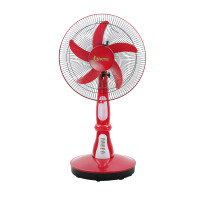 Energy Ventilateur de table solaire avec chargeur d'urgence de 16 pouces Ventilateur de refroidissement par air CA/CC avec support de lumière LED