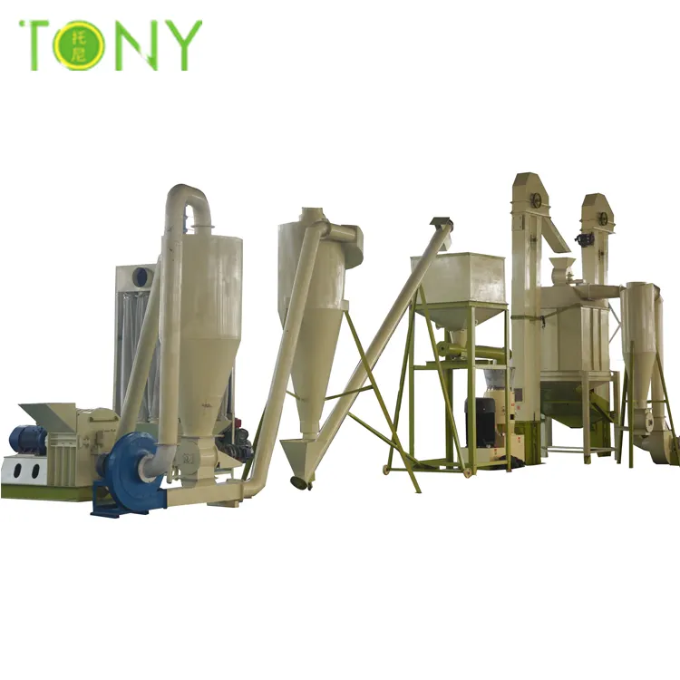 Tony Herstellung niedriger Preis 1-10 t/h Linie Produktion Holzpellet mit Biomasse Holzpellet-Produktionslinie